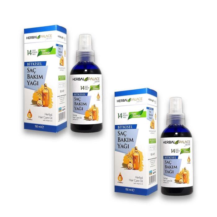 Herbal Palace E Vitaminli Bitkisel Saç Bakım Yağı 150 ml x 2 Adet