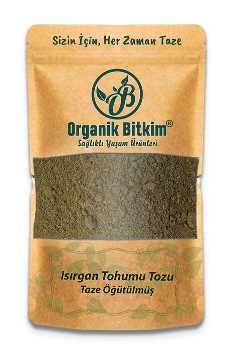 Organik Bitkim Toz Isırgan Tohumu Taze Öğütülmüş 500 gr