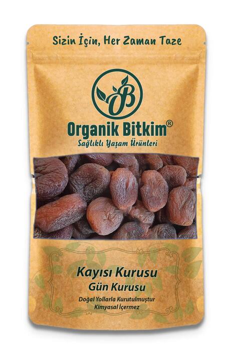 Organik Bitkim Gün Kurusu Kayısı (Kükürtsüz) 250 gr