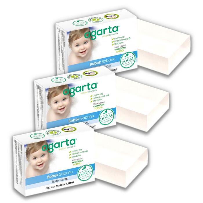 Agarta Doğal Bebek Sabunu 150 gr x 3 Adet