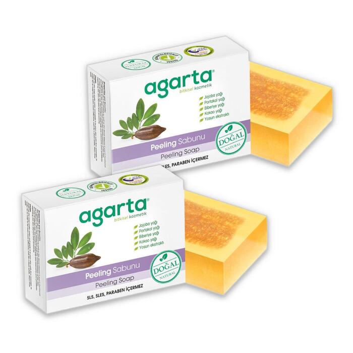 Agarta Doğal Peeling Sabunu 150 gr x2 Adet