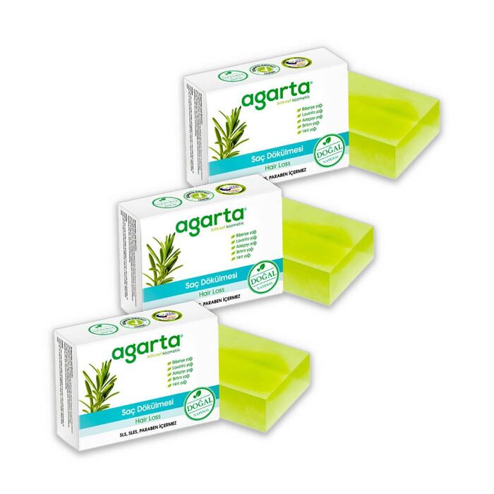 Agarta Saç Dökülmesi Sabunu 150 gr x 3 Adet