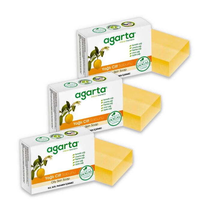 Agarta Doğal Yağlı Cilt Sabunu 150 gr x 3 Adet