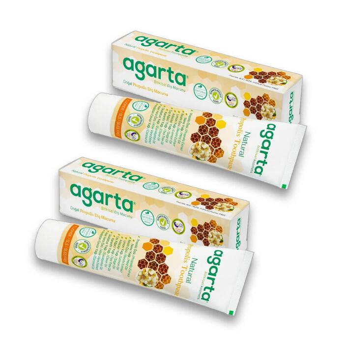 Agarta Doğal Propolisli Diş Macunu 100 ml x 2 Adet