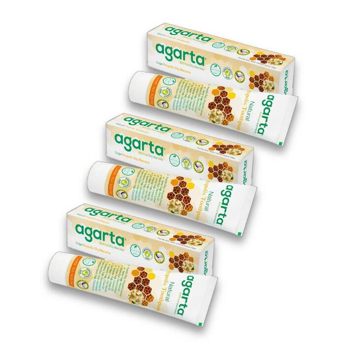 Agarta Doğal Propolisli Diş Macunu 100 ml x 3 Adet