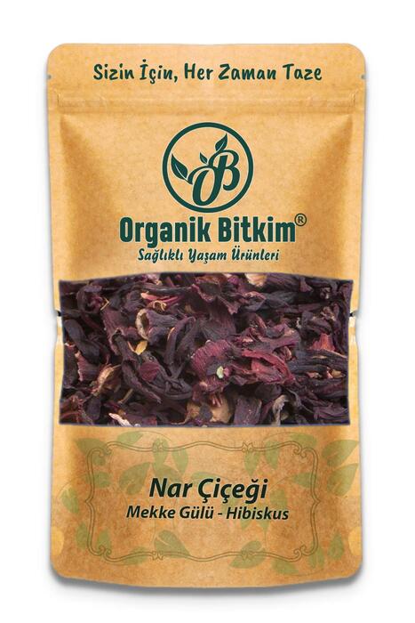 Organik Bitkim Nar Çiçeği (Mekke-Medine Gülü) Hibiskus 1 kg