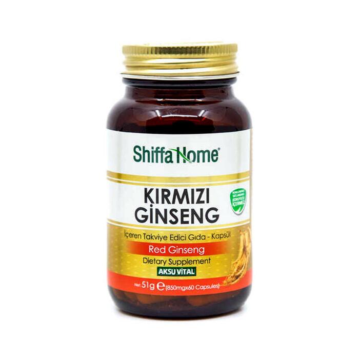 Shiffa Home (Aksuvital) Kırmızı Ginseng 850 mg 60 Kapsül x 3 Adet