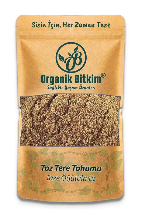 Organik Bitkim Toz Tere Tohumu (Öğütülmüş) 500 gr