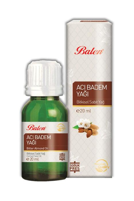 Balen Acı Badem Yağı Soğuk Pres 20 ml x 4 Adet