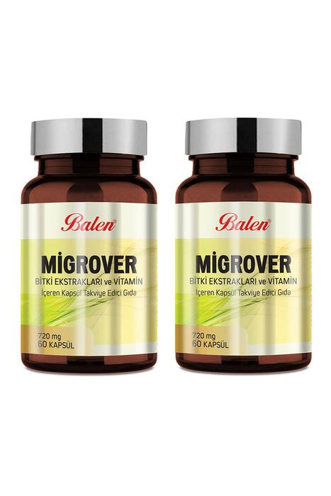 Balen Migrover Bitki Ekstraktları-Vitamin 60 Kapsül x 2 Adet