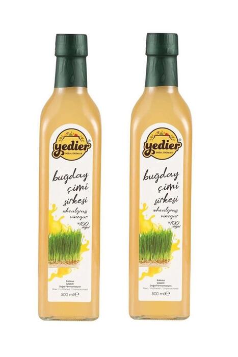 Yedier Buğday Çimi Sirkesi Doğal Fermente 2 x 500 ml