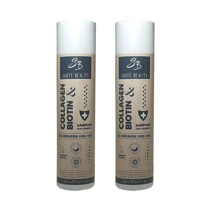 Sante Beauty Collagen Biotin Bitkisel Şampuan 250 ml x 2 Adet