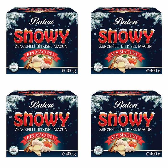 Balen SNOWY Zencefilli Kış Macunu 400 gr x 4 Adet