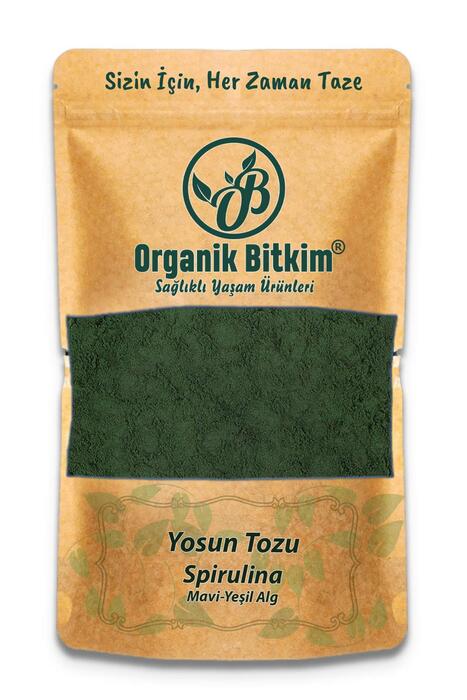 Organik Bitkim Yosun Tozu - Spirulina (Mavi-Yeşil Alg) 1000 gr