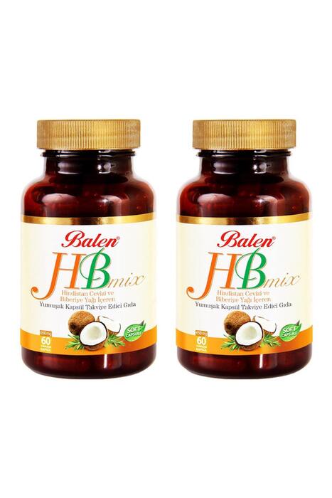 Balen H&B Mix (Hin. Cevizi&Biberiye Yağ.) 650 mg 60 Kapsül 2 Adet