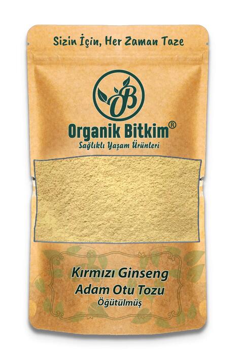 Organik Bitkim Kırmızı Ginseng (Adam Otu) Toz 500 gr