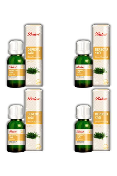 Balen Dereotu Yağı (Distilasyon) 20 ml 4 Adet