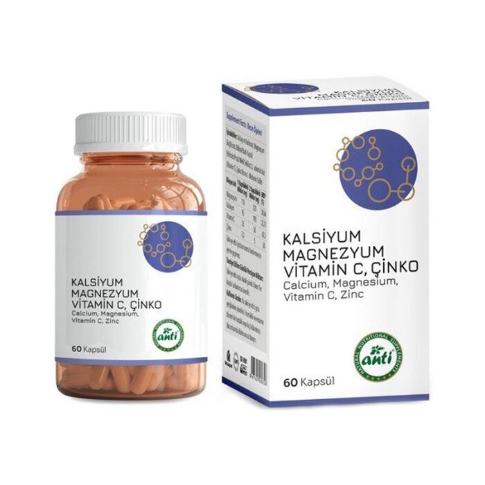 Anti MASC Kalsiyum & Magnezyum & Vitamin-C & Çinko 60 Kapsül