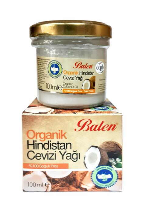 Balen Organik Hindistan Cevizi Yağı Soğuk Pres 4 x 100 gr