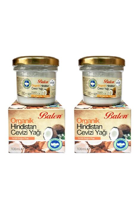 Balen Organik Hindistan Cevizi Yağı Soğuk Pres 2 x 100 gr