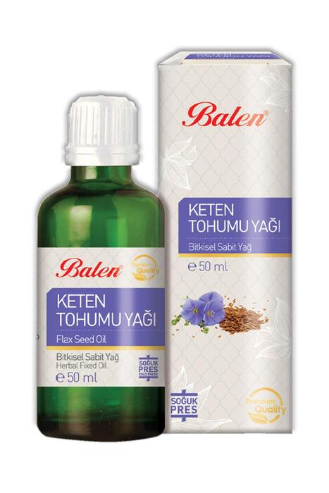 Balen Keten Tohumu Yağı Yağı Soğuk Pres 50 ml