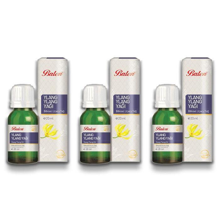 Balen Ylang Ylang Yağı (DİSTİLASYON) 20 ML x 3 Adet