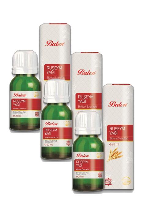 Balen Rüşeym Yağı Soğuk Pres 20 ml 3 Adet