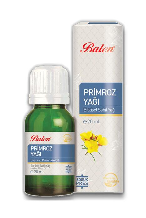 Balen Primroz Yağı Soğuk Pres 20 ml 3 Adet