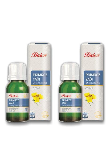 Balen Primroz Yağı Soğuk Pres 20 ml 2 Adet