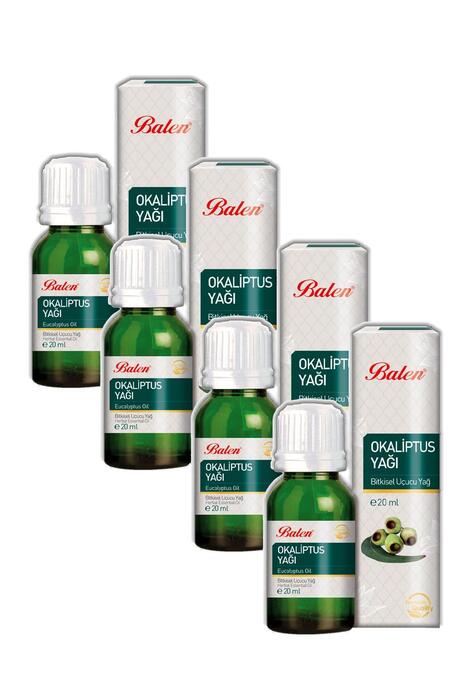 Balen Okaliptüs Yağı Distilasyon 20 ml 4 Adet