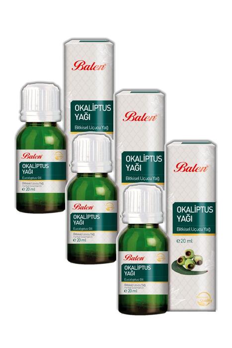 Balen Okaliptüs Yağı Distilasyon 20 ml 3 Adet