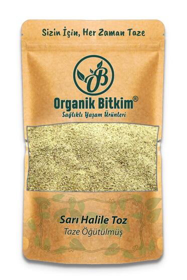 Organik Bitkim Sarı Halile Toz (Öğütülmüş) 1000 gr