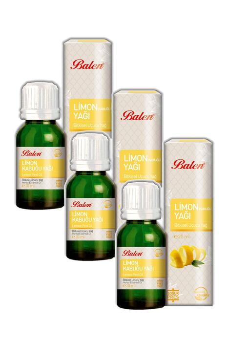 Balen Limon Kabuğu Yağı Soğuk Pres 20 ml 3 Adet