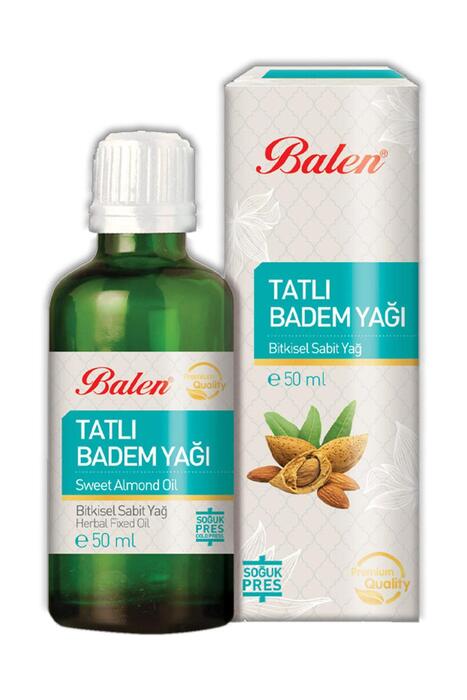 Balen Tatlı Badem Yağı Soğuk Pres 50 ml 4 Adet