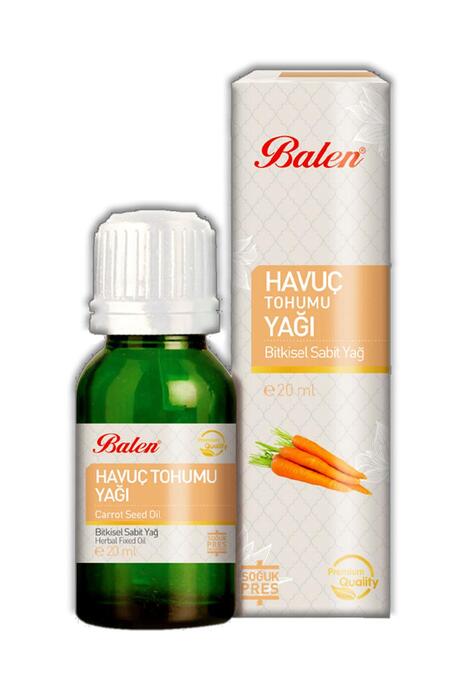 Balen Havuç Tohumu Yağı (Soğuk Pres) 20 ml 4 Adet