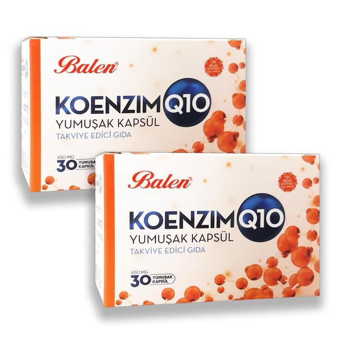 Balen Koenzim Q10 650 Mg 30 Yumuşak Kapsül x 2 Adet