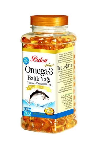 Balen Omega 3 Balık Yağı 1380 mg 200 Adet