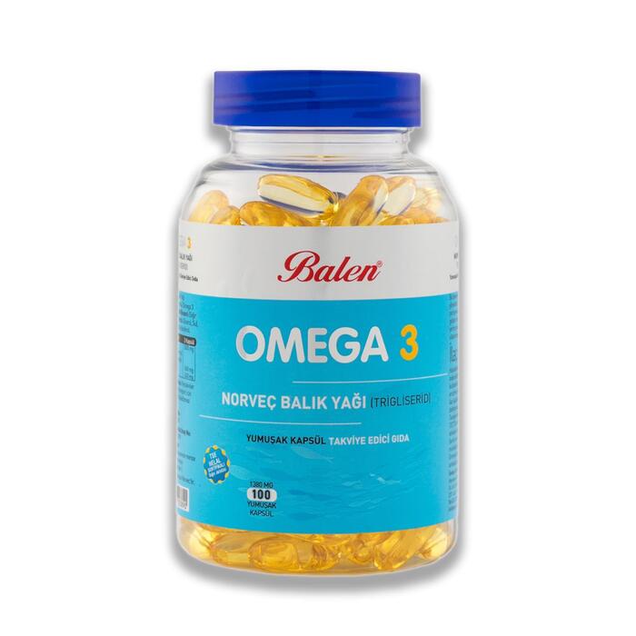 Balen Omega 3 Norveç Balık Yağı (Trigliserid Form) 1380 Mg 100 Kapsül