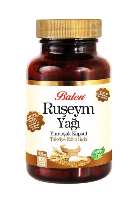 Balen Ruşeym Yağı 1000 mg 100 Yumuşak Kapsül x 2 Adet