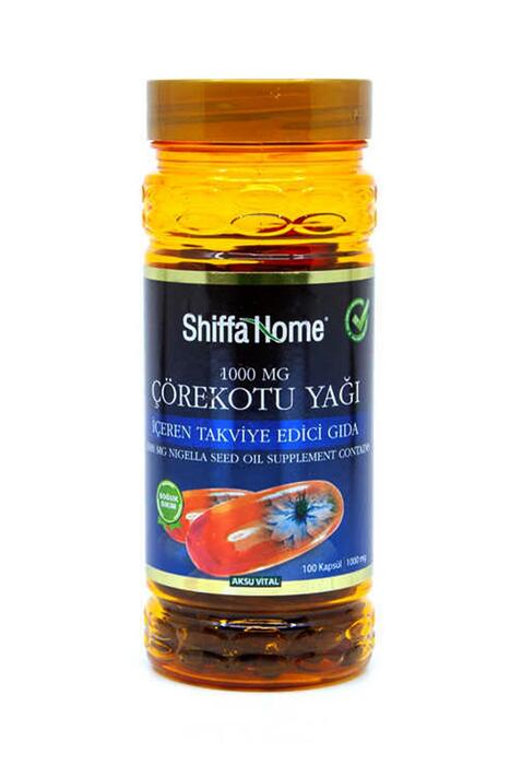 Shiffa Home Çörekotu Yağı Kapsül 1000 Mg 100 Softgel 3 Adet