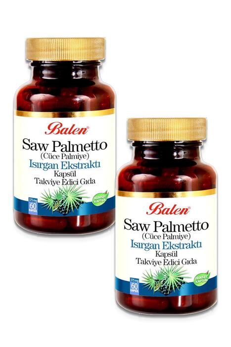 Balen Saw Palmetto Isırgan Ekstraktı Çinko 375mg 60 Kapsül x 2 Adet