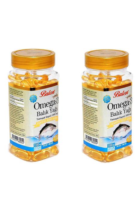 Balen Omega 3 Balık Yağı 1380 mg 100 Yumuşak Kapsül 2 Adet