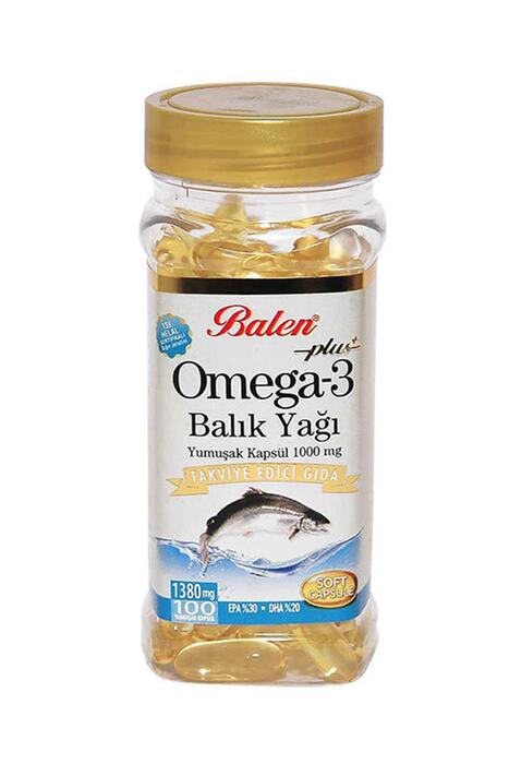 Balen Omega 3 Balık Yağı 1380 mg 100 Yumuşak Kapsül 2 Adet