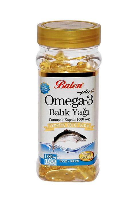 Balen Omega 3 Balık Yağı 1380 mg 100 Yumuşak Kapsül