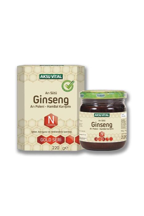 Aksu Vital Arı Sütü Polen Ginseng & Ham Bal (13000 mg) 3 x 220 gr