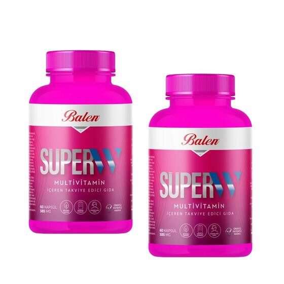 Balen Süper-W Multivitamin Kapsül 585 mg 60 kapsül x 2 Adet