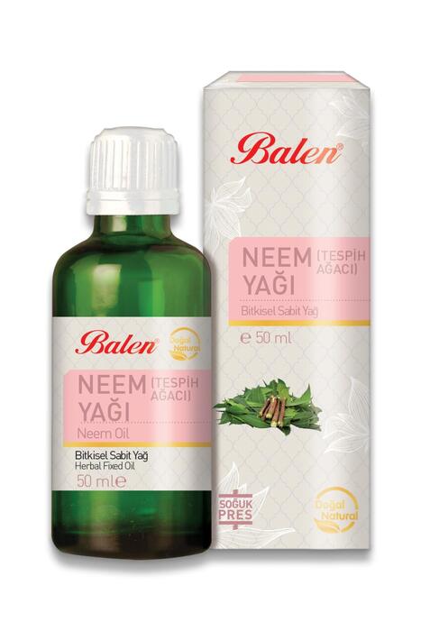 Balen Tespih Ağacı Yağı Neem Yağı 50 ml x 3 Adet