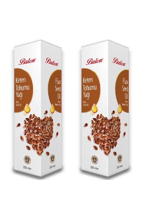 Balen Keten Tohumu Yağı Soğuk Pres 2 x 250 ml