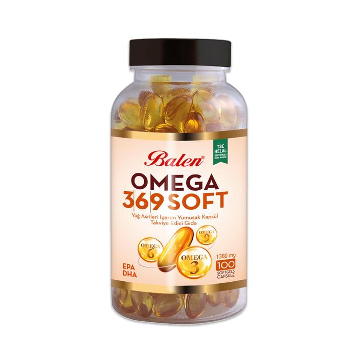 Balen Omega 3-6-9 Soft Yağ Asitleri İçeren 1380 mg 100 Yumuşak Kapsül x 2 Adet