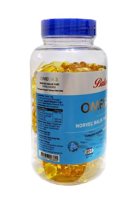 Balen Omega 3 Norveç Balık Yağı 1380 Mg 200 Kapsül (Trigliserid Form)